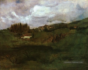 Paysage toscan Impressionniste paysage John Henry Twachtman Peinture à l'huile